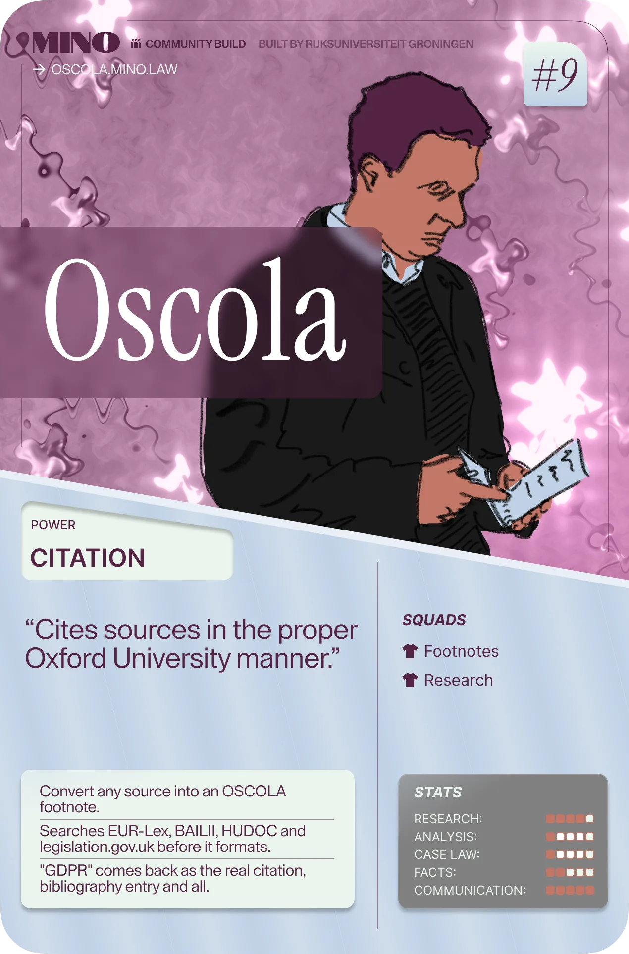 OSCOLA Generator, community build door Aleksandra Sachajko, Sophia Franneck & Wassim B'tina, https://oscola.mino.law